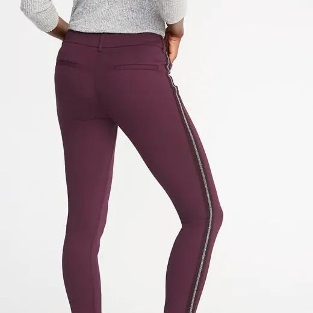 Mid-Rise Side-Stripe Pixie Full-Length Pants - Picture 3 of 4